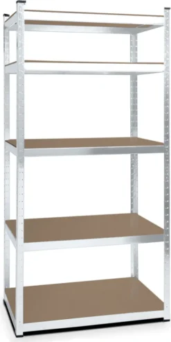 MIDORI© Lagerregal 170 X 80 X 30 Cm Traglast 350 Kg Regal Schwerlastregal Steckregal Verzinkt