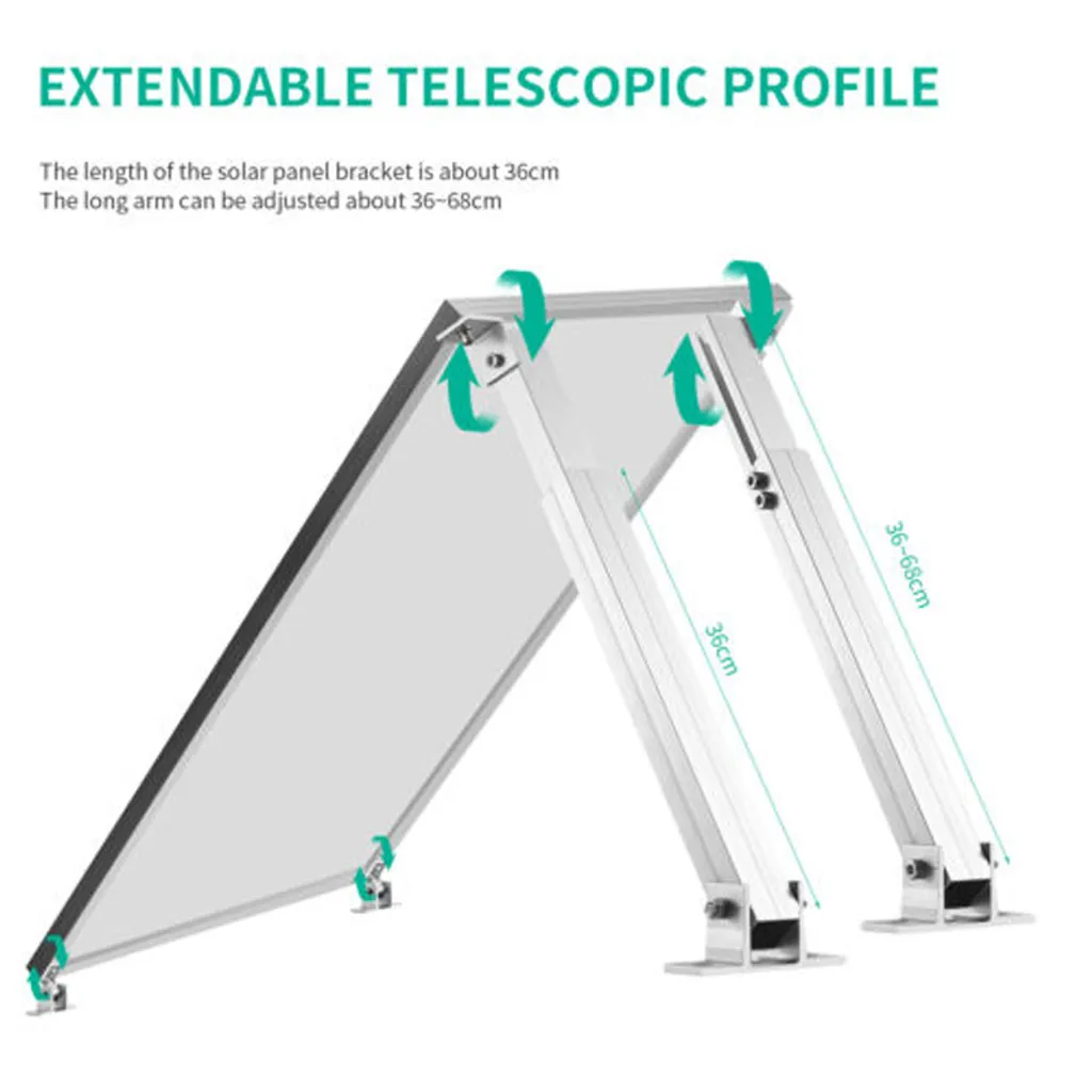 Solarpanel Bodenhalterung Aufständerung Verstellbar Dach Befestigung Montage Kit Solarmodulhalterung Ständer Solarmodul 7 Solarpanel Bodenhalterung Aufständerung Verstellbar Dach Befestigung Montage Kit Solarmodulhalterung Ständer Solarmodul – Bild 5