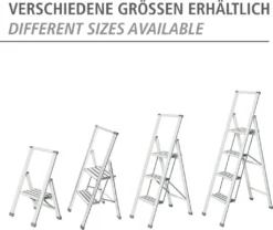 Wenko Alu-Design Klapptrittleiter 3-stufig Weiß -Vidailo Verkaufe 9560f7912ab573686e59e5ca0c38db19