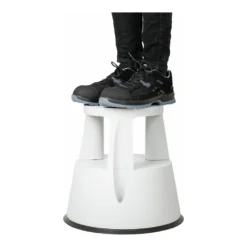 STIER Kunststoff-Rollhocker, 410 Mm Höhe, 433 Mm Durchmesser, Tragkraft 150 Kg, Grau -Vidailo Verkaufe 962500b3a5055f3634cde10bc4bcc756