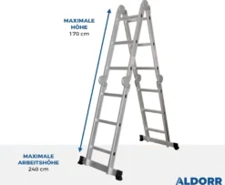 4 X 3 Mehrzweckleiter Mit Arbeitsplattform - ALDORR Home -Vidailo Verkaufe 964a9030316b1ce496aa8043f4bf0bd3
