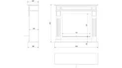 Portal Bioethanolkamin NOVEMBER Weiß -Vidailo Verkaufe 980c1a0fda5729a2163fce7a7a33ecce