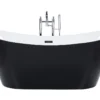 Freistehende Badewanne Schwarz Sanitäracryl Oval 180 X 78 Cm Modern -Vidailo Verkaufe 998f5107d513d33236039b0f6a323d10