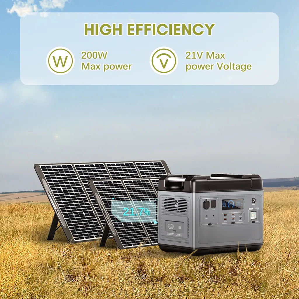 OUKITEL P2001E 2000W (4000W Peak) Stromerzeuger Power Station Mit 2pcs 200W Solarpanel PV200, 2000Wh Solargenerator 625000mAh Mobiler Stromspeicher Power Station, Sicheres LiFePO4-Batterie PD100W QC3.0 Solar Generator Für Notstrom Camping Wohnmobile Zu Hause 8 OUKITEL P2001E 2000W (4000W Peak) Stromerzeuger Power Station Mit 2pcs 200W Solarpanel PV200, 2000Wh Solargenerator 625000mAh Mobiler Stromspeicher Power Station, Sicheres LiFePO4-Batterie PD100W QC3.0 Solar Generator Für Notstrom Camping Wohnmobile Zu Hause – Bild 6
