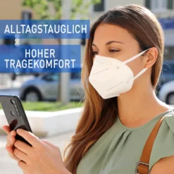 FFP2 Maske Atemschutzmaske CE 2163 Zert. 5-Lagen 10 Stück Mund - Nasenschutzmaske Gesichtsmaske -Vidailo Verkaufe 9aeafcee68eef59d19333dfc0e261fad