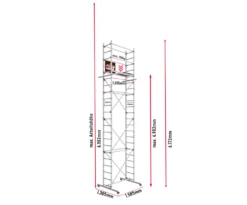 ALTEC AluCombine® 1.0 - 700 | Leiterngerüst | 7m Arbeitshöhe | 2 In 1 Gerüst Mit Traverse | Typ: FT | 4x Laufrollen Ø80mm | Direkt Vom Hersteller | EN 131 | Arbeitsgerüst | Baugerüst | Fahrgerüst | Anlegeleiter -Vidailo Verkaufe 9b6f81343126948ed5894d0847d90ed2