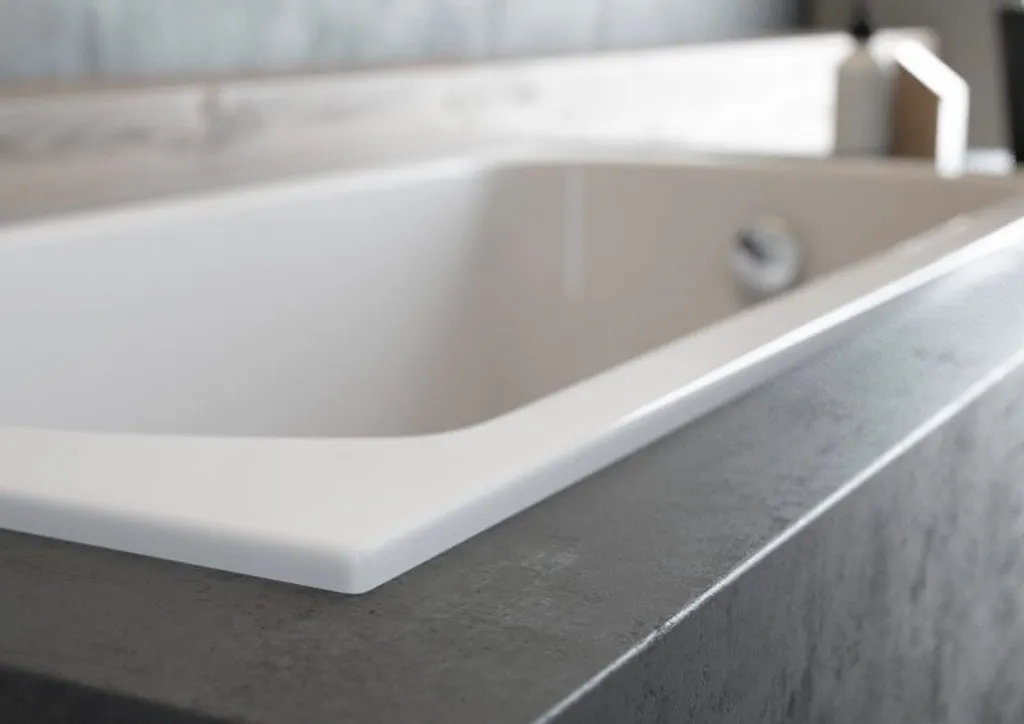 BADLAND Badewanne Rechteck Intrica SLIM 170x75 Rand 15mm Mit Ablaufgarnitur, Füßen Und Styroporverkleidung Mit Ablage 4cm GRATIS 4 BADLAND Badewanne Rechteck Intrica SLIM 170x75 Rand 15mm Mit Ablaufgarnitur, Füßen Und Styroporverkleidung Mit Ablage 4cm GRATIS – Bild 2