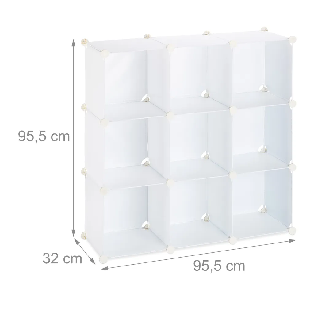 Relaxdays Regalsystem 9 Fächer 6 Relaxdays Regalsystem 9 Fächer – Bild 4