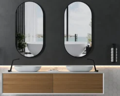 Design Waschtischarmatur Badarmatur XELO-Flex 260 - Hoher Auslauf - Farbe Wählbar, Farbe:Schwarz Matt -Vidailo Verkaufe 9e097b979ee2b40109364147b3d42ce0