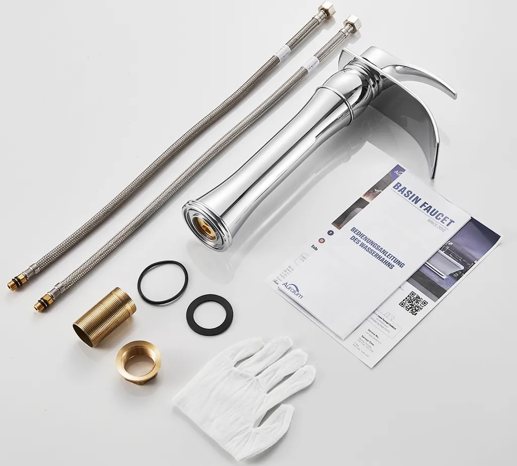 Hoch Waschtischarmatur Wasserfall Wasserhahn Bad Waschbecken Armatur Einhandmischer Mischbatterie Chrom 10 Hoch Waschtischarmatur Wasserfall Wasserhahn Bad Waschbecken Armatur Einhandmischer Mischbatterie Chrom – Bild 8