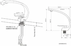AURALUM Wasserhahn Bad Gebogener Wasserhahn Chrom Wasserhahn Galvanisieren Von 3 Schichten -Vidailo Verkaufe 9f7dd7ed8acb69da0dac53839f3b98f7