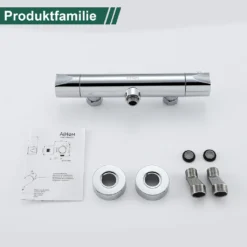 Thermostat Armatur Brausethermostat Brausearmatur Brausemischer Thermostat Mischbatterie Mit 38 °C Sicherheitstaste，ufputz Duschthermostat Mischbatterie Dusche Für Bad, Chrom -Vidailo Verkaufe 9fdb1c7887b4a7f5b9a9fc5535e0295a