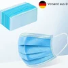 10x Atemschutz-Masken Mundschutz-Masken Einwegmaske OP-Maske Mund-Nasen-Maske 3-lagig Gummiband