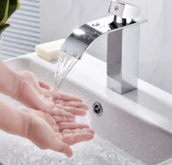 Dalmo DBWF01FA Waschtischarmatur Wasserhahn Badezimmer Modern Silber Badezimmer -Vidailo Verkaufe a047f265ab76e377db82bef831481234