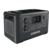 Deeno X 1500 Powerstation, Stromspeicher, 1036 Wh Kapazität, 1500 Watt Leistung, Integrierte LED-Lampe, Transportabel