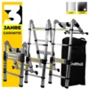 Craftfull Klappleiter CF-102B - Soft-Close-Funktion - Aluminium Klappleiter - Teleskopleiter - Tragetasche - Anlegeleiter - 2 X 1.6 Meter (Total 3.2 M) -Vidailo Verkaufe a0b0a78c2dde941b7bd9785045ea1586
