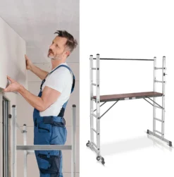 STAHLWERK Leitergerüst 150 Kg Alu Klappleiter Arbeitsplattform Mehrzweckleiter -Vidailo Verkaufe a2c4939f24ca090750c2e3283e6811fc