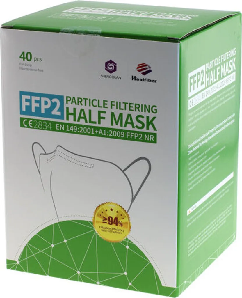 40 Stück - FFP2 Maske, Atemschutzmaske, CE2834, EN149:2001+A1:2009 FFP2 NR 17 40 Stück - FFP2 Maske, Atemschutzmaske, CE2834, EN149:2001+A1:2009 FFP2 NR – Bild 15