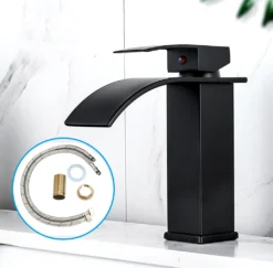 Wasserfall Waschtischarmatur, Wasserhahn Bad, Kaltes Und Heißes Waschamatur Waschbecken, Wasserhahn Waschbecken Für Badezimmer, Einhandmischer Waschbeckenarmatur, Brass Mischbatterie -Vidailo Verkaufe a365ec9f9332546e0f7a8560c75b12c3