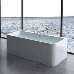 Doporro Design-Badewanne Vicenza601 180x80x57cm Komplett Zur Wandmontage Mit Ablaufgarnitur Inkl. Armaturen Und Überlauf Aus Acryl In Weiß Und DIN-Anschlüssen -Vidailo Verkaufe a45608baab2f2bb89d3eb7682bd4ee9c