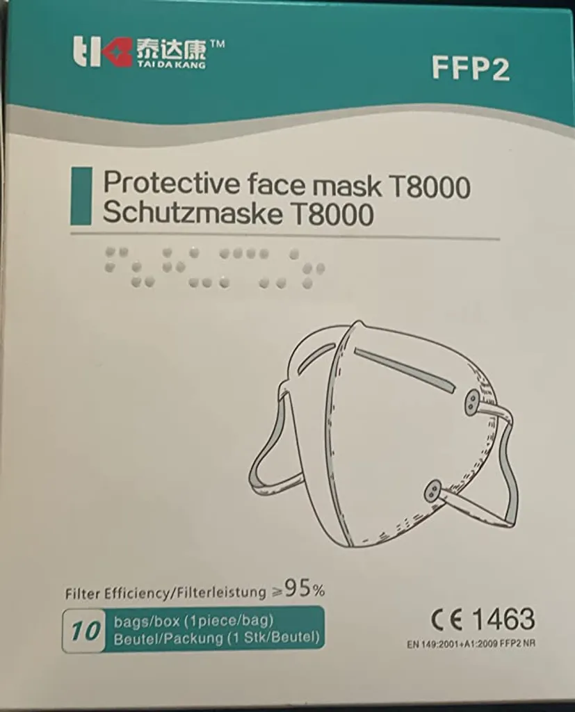 20 Stück FFP2 Atemschutzmaske Nach FFP2-Norm (gefaltet) Mundschutz 3 20 Stück FFP2 Atemschutzmaske Nach FFP2-Norm (gefaltet) Mundschutz