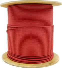 Solarleitung H1Z2Z2-K 6 Mm² 100m Solarkabel, Erdverlegbare, Einzelleitung, , Halogenfrei, Photovoltaik Doppelt Isoliert Rot