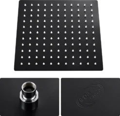 Auralum Duschsystem Mit Thermostat, Duschset Mit 10 Zoll Quadratischer Regendusche, Handbrause, Verstellbarer Duschstange, Schwarz 16 Auralum Duschsystem Mit Thermostat, Duschset Mit 10 Zoll Quadratischer Regendusche, Handbrause, Verstellbarer Duschstange, Schwarz -Vidailo Verkaufe a7b7bba4936e96eaa41c39ee75af57fe