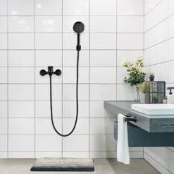 Auralum Klassisch Badewanne Duschset Mit 5 Funktionen Handbrause, Schwarze Badewannenarmatur, Duschsystem Duschset Für Badewanne Und Badezimmer -Vidailo Verkaufe a859f69a9203a793a42ac90884b613b0