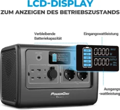 POWEROAK BLUETTI EB70 1000W (Peak 1400W) Gray Solarspeicher Mit SP120 120W Solar Panel 716Wh Solar Generator Stromerzeuger Für Stromausfall Zu Hause, Outdoor-Reisen, Nothilfe, Wohnwagen, Kombi Und Angeln. -Vidailo Verkaufe ab501e567a6a27b51271d18114505d1e