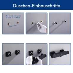 Cecipa Badewannenarmatur Duscharmatur Thermostat Mischbatterie Dusche Duschthermostat Armatur Bad Brausethermostat Schwarz -Vidailo Verkaufe abb6f0105cc7944c682a1aa64c2fbd45