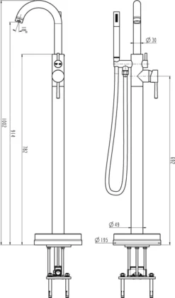 SCHÜTTE Badewannenarmatur CORNWALL Freistehende Wannenarmatur Für Bodenmontage -Vidailo Verkaufe abed68a86d8cc26f58e69c8153e5bc00