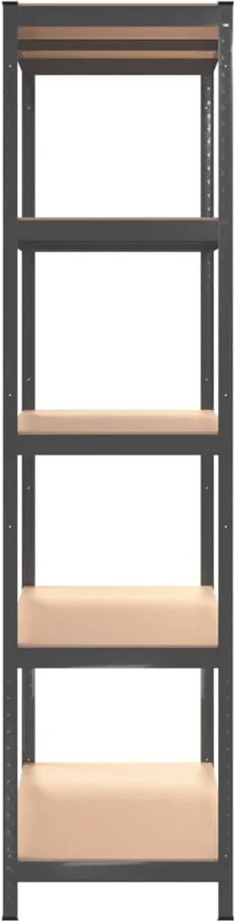 VidaXL Regale Mit 5 Böden 4 Stk. Anthrazit Stahl & Holzwerkstoff 8 VidaXL Regale Mit 5 Böden 4 Stk. Anthrazit Stahl & Holzwerkstoff – Bild 6