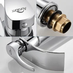 Wasserfall Waschtischarmatur, Hoher Auslauf Wasserhahn Bad Chrom, Mischbatterie Waschbeckenarmatur Für Badezimmer, Einzigartiges Design Einhandmischer -Vidailo Verkaufe aea0026124d3413f464580802a484e4b