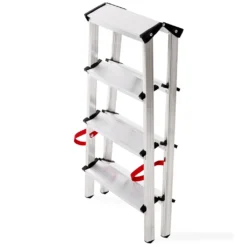 Aluleiter Zweiseitige Haushaltsleitern Stehleiter 2x4 Stufen 125KG EN131 MSTR -Vidailo Verkaufe aee08ffd42811554137673652c3239ae