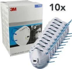 10x 3M™ 8822 Feinstaubmaske Ventil FFP2 Atemschutz Atemschutzmaske Maske Mit Cool Flow