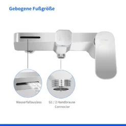 Badewanne Mischbatterie Dusche Duscharmatur Wasserfall Badewannenarmatur Messing Badarmatur Mit Regal Armatur Für Dusche Und Badewanne -Vidailo Verkaufe af267f58739423a53d939b8eb5b1251f