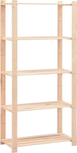 VidaXL Lagerregale 5 Böden 2 Stk. 80×38×170cm Kiefer Massivholz 250kg -Vidailo Verkaufe af6e35456709db4cb17d4def4571aa0f