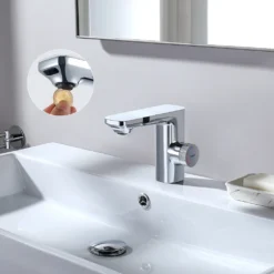 Lonheo Infrarot Sensor Wasserhahn Bad Automatik Waschtischarmatur Mit Zwei Infrarotsensor Einhebelmischer Waschbecken Mischbatterie Badarmatur, Chrom -Vidailo Verkaufe af8e1555546470e2b7556797e6ad6788