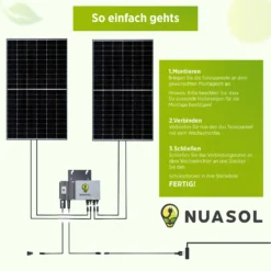 NuaSol Balkonkraftwerk 750W/600W Photovoltaik Solaranlage Steckfertig WIFI Smart -Vidailo Verkaufe afdcd33268bc1bb339acb7e4dd21cdf0