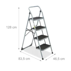 Relaxdays Graue Trittleiter Mit 4 Stufen -Vidailo Verkaufe b05796c251031a02c26251a5c8c5dc19