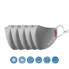 Ybuyoo FFP2 Nano-Atemschutzmaske, MNS, Soff, Waschbar, Bunt, Atmungsaktiv Mit Verstellbaren Ohrclips Grau 5 Stück -Vidailo Verkaufe b061d0f623f3b028d7a8462eba00a41e