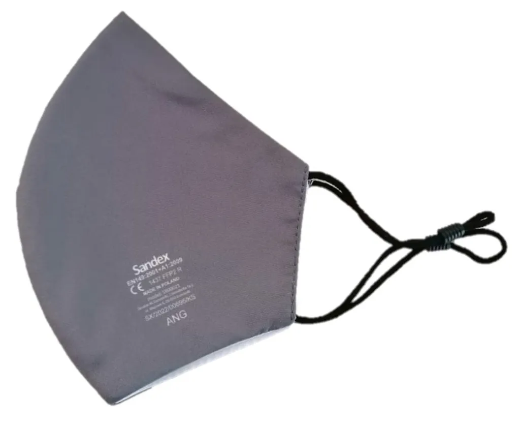 ANG Nano FFP2 R Maske 4 Stück Bunt Sortiert - Hergestellt In Europa - 20 Mal Waschbar – Wiederverwendbar Verstellbare – Ohrenschlaufen Und Nasenbügel - ( Schwarz, Grau, Navy Blau, Grün) 4 ANG Nano FFP2 R Maske 4 Stück Bunt Sortiert - Hergestellt In Europa - 20 Mal Waschbar – Wiederverwendbar Verstellbare – Ohrenschlaufen Und Nasenbügel - ( Schwarz, Grau, Navy Blau, Grün) – Bild 2