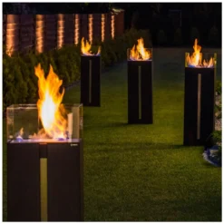 Freistehender Bioethanolkamin ROMEO Schwarz -Vidailo Verkaufe b1c11e60dcbb6078db4313970a5e0c80