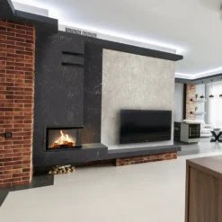 Wasserführender Kamineinsatz MBM Rechts 12 KW Ø 180