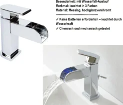 Livarno Home Waschtischarmatur Mit LED Farbwechsel Armatur Wasserhahn -Vidailo Verkaufe b28ae1604efe6f4b7d143e57b8794ea7
