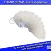 1000x FFP2 Maske Schutzmasken Atemschutzmasken, Hocheffiziente Filter-Einwegmasken CE2841 Weiß