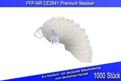 1000x FFP2 Maske Schutzmasken Atemschutzmasken, Hocheffiziente Filter-Einwegmasken CE2841 Weiß