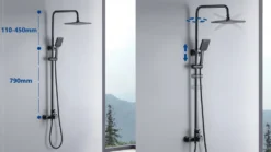 Auralum Duschset Duschkopf-Mischbatterie 2-Funktion Duschsystem Mit Brause Wasserhahn -Vidailo Verkaufe b46e924fa52ad64f432a5f203dfd4953