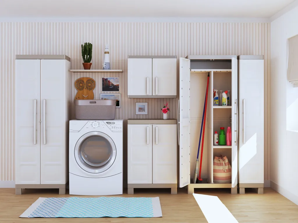 KETER EXCELLENCE Utility Cabinet - Beige Und Taupe - 65 X 45 X 182 Cm 6 KETER EXCELLENCE Utility Cabinet - Beige Und Taupe - 65 X 45 X 182 Cm – Bild 4