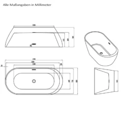 Freistehende Badewanne Codo Black Edition 170 X 80 X 58 Cm 18 Freistehende Badewanne Codo Black Edition 170 X 80 X 58 Cm -Vidailo Verkaufe b63831a758df9782ba0e20755f0f1743 1